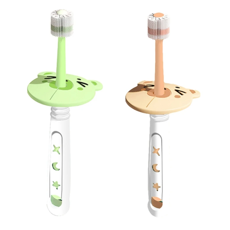 

Зубная щетка детская с мягкой щетиной, вращающаяся на 360 градусов