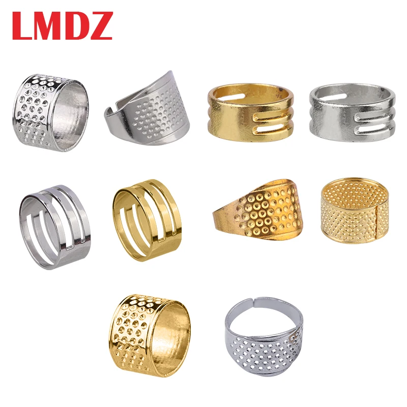 LMDZ Ретро стиль наперсток палец протектор иглы кольцо DIY Ручная работа Ремесло