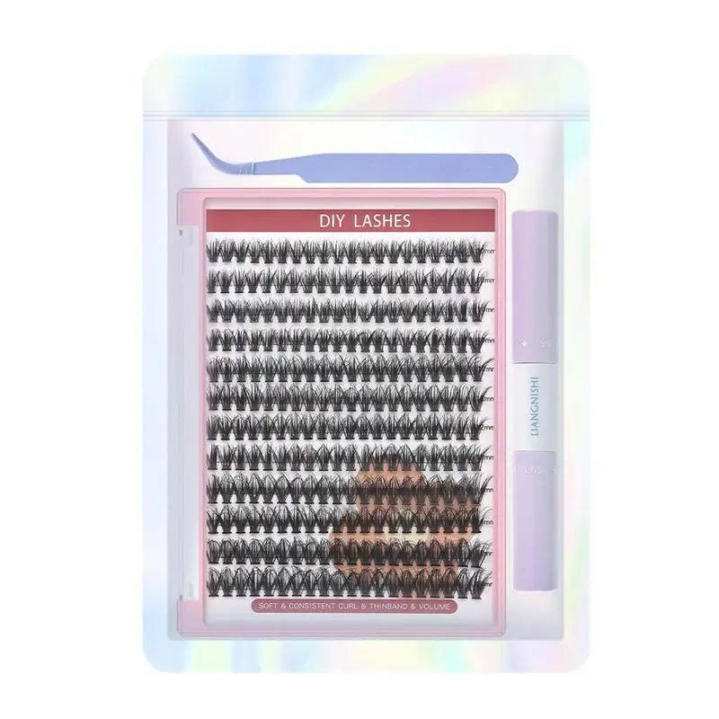 

Натуральные кластеры ресниц для наращивания, 40D