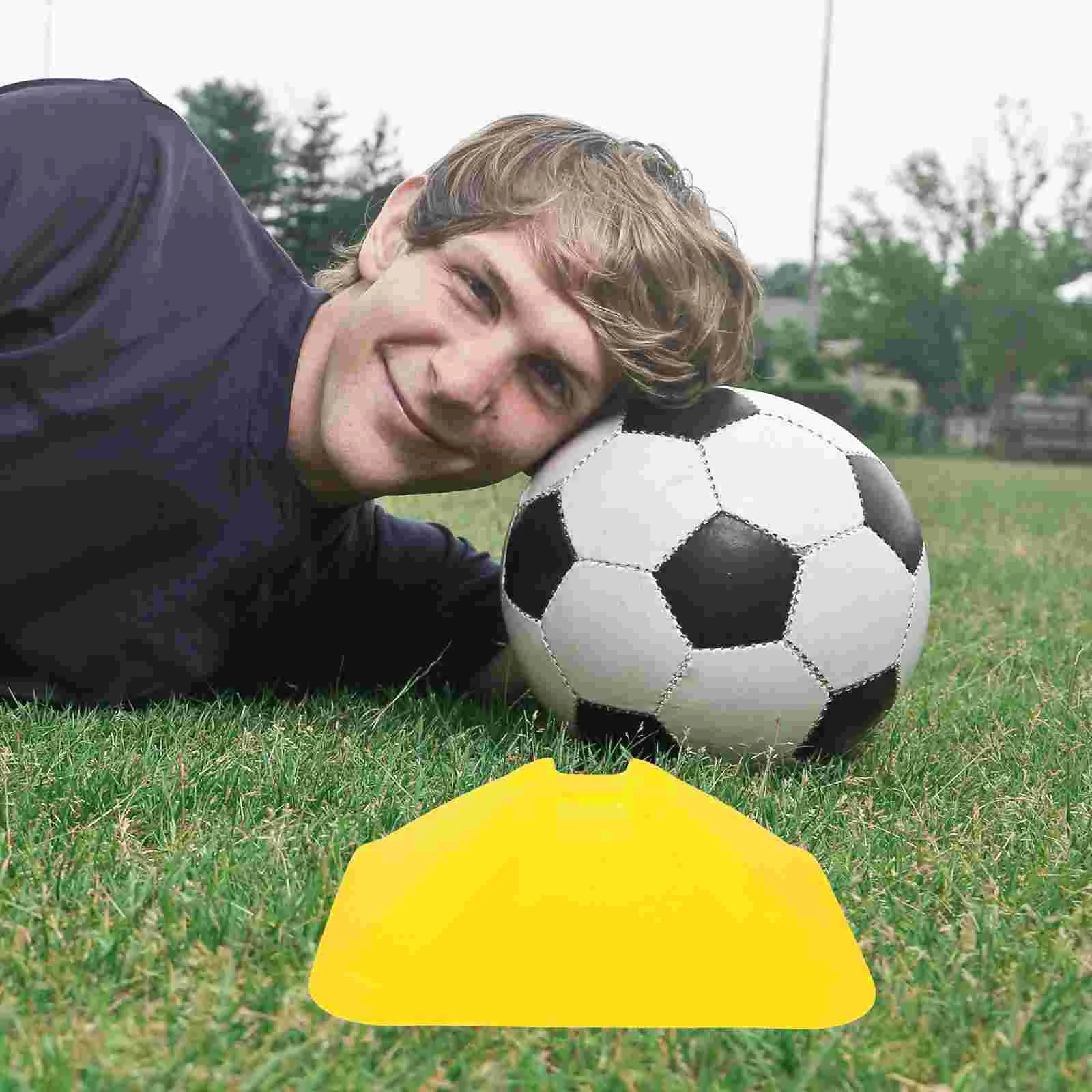 

6 Pcs Soccer Kit Training Discs Football Sign Equipment Balls Tools Maker Plates Ground Marker Signs