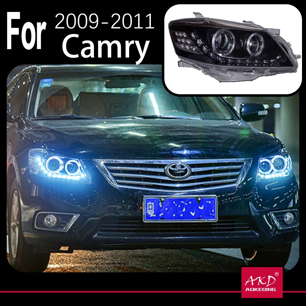 Модель автомобиля AKD для Toyota Camry фары 2009-2011 V45 светодиодный ные LED DRL Hid биксеноновые