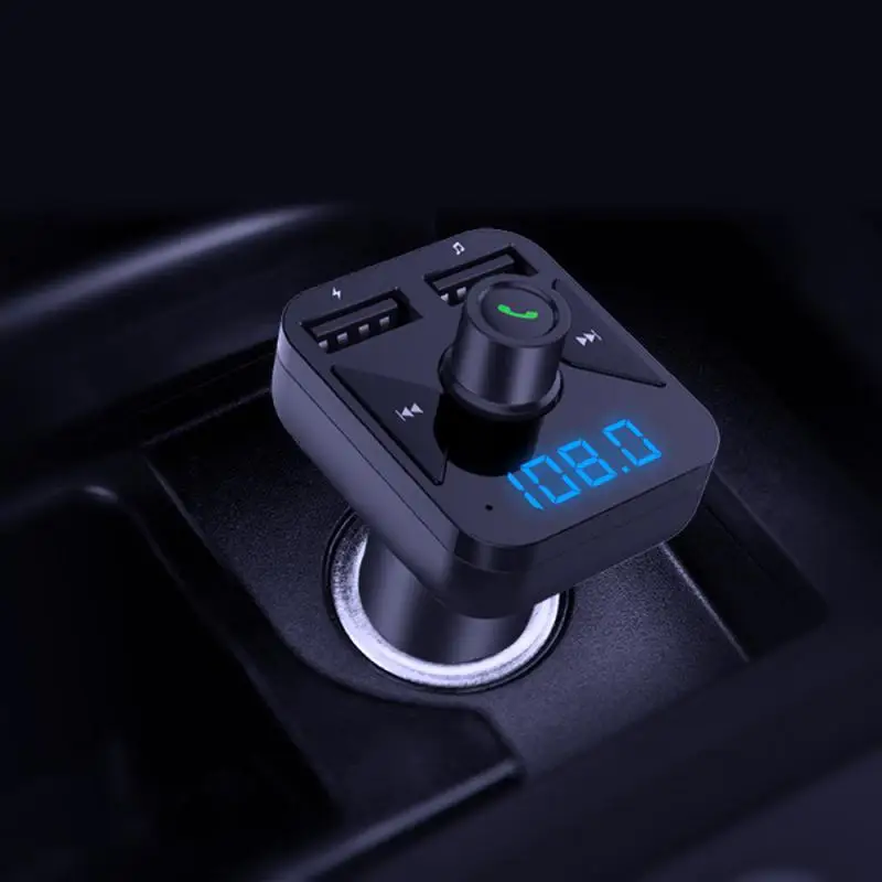 

1 шт. Автомобильный MP3-плеер, зарядное устройство для прикуривателя с Bluetooth, автомобильное зарядное устройство с двумя USB-портами, автомобильное зарядное устройство для музыки без использования рук, автомобильные аксессуары