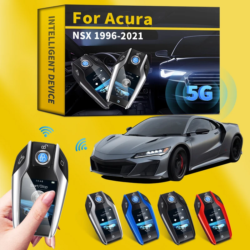 

For Acura NSX 1996-2021 Car Retrofit Universal Upgraded Version of Intelligent Remote Control Car Key LCD Display Accessories