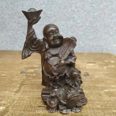 

Изысканная Имитация меди для отправки сокровищ Будда жаба маленький орнамент