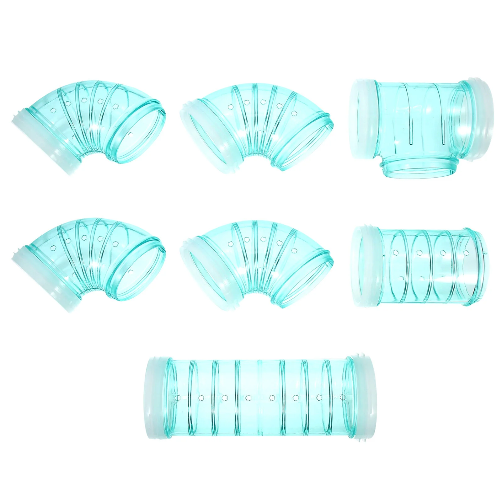 

Hamster Maze Tube Rat Cage Connector Tunnels DIY Plastic Supply Guinea Pipe External Athletic Set