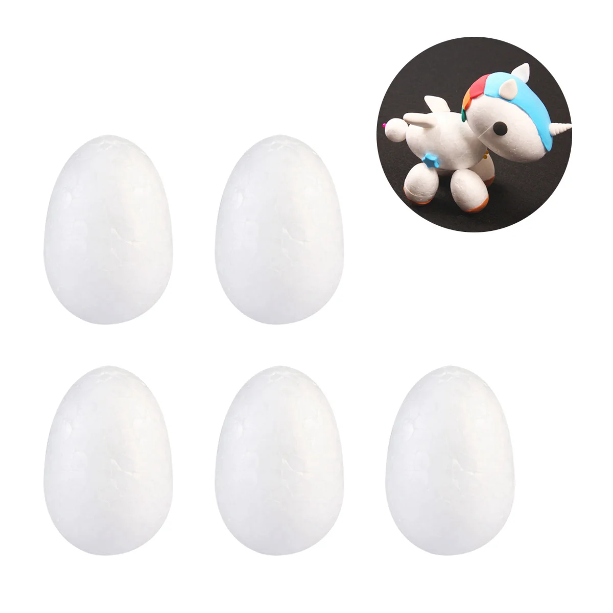 

50 Pcs Egg Foam Kids Wooden Toys Sequins Child Artificiales Para