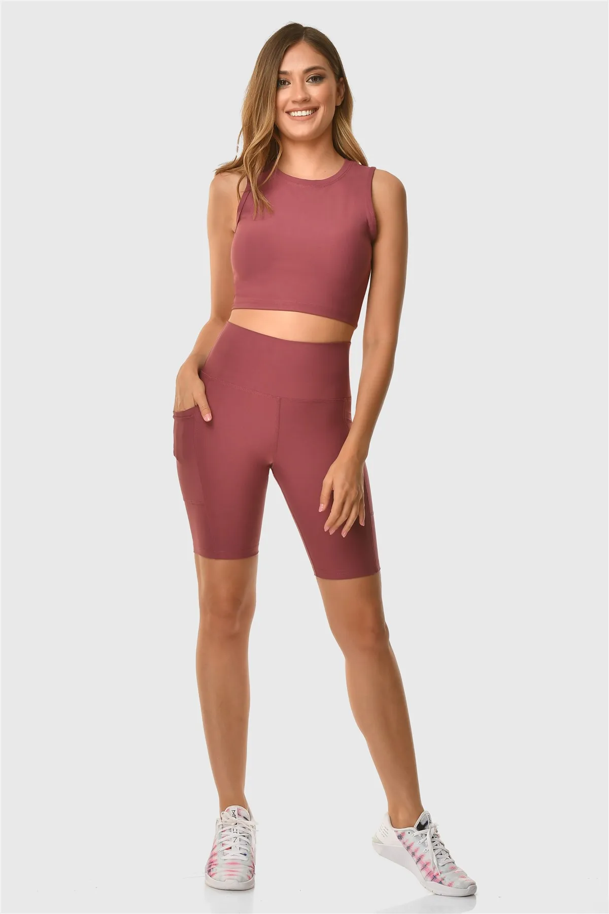 Superstacy With Laptop Pocket Color Rose Sport Leggings