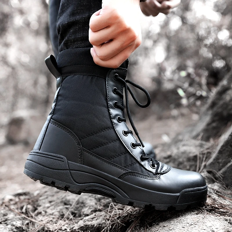 2022 PALDelphin Hiking Mountain Tactical Military Arm Combat Outdoor Shoes Boots for Men Women,Soft Durable Male Boots Big Size