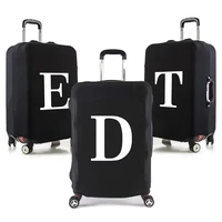 travel accessories cover luggage protector cases dust covers for 18 28 inch suitcase trolley case cover 26 letter white print