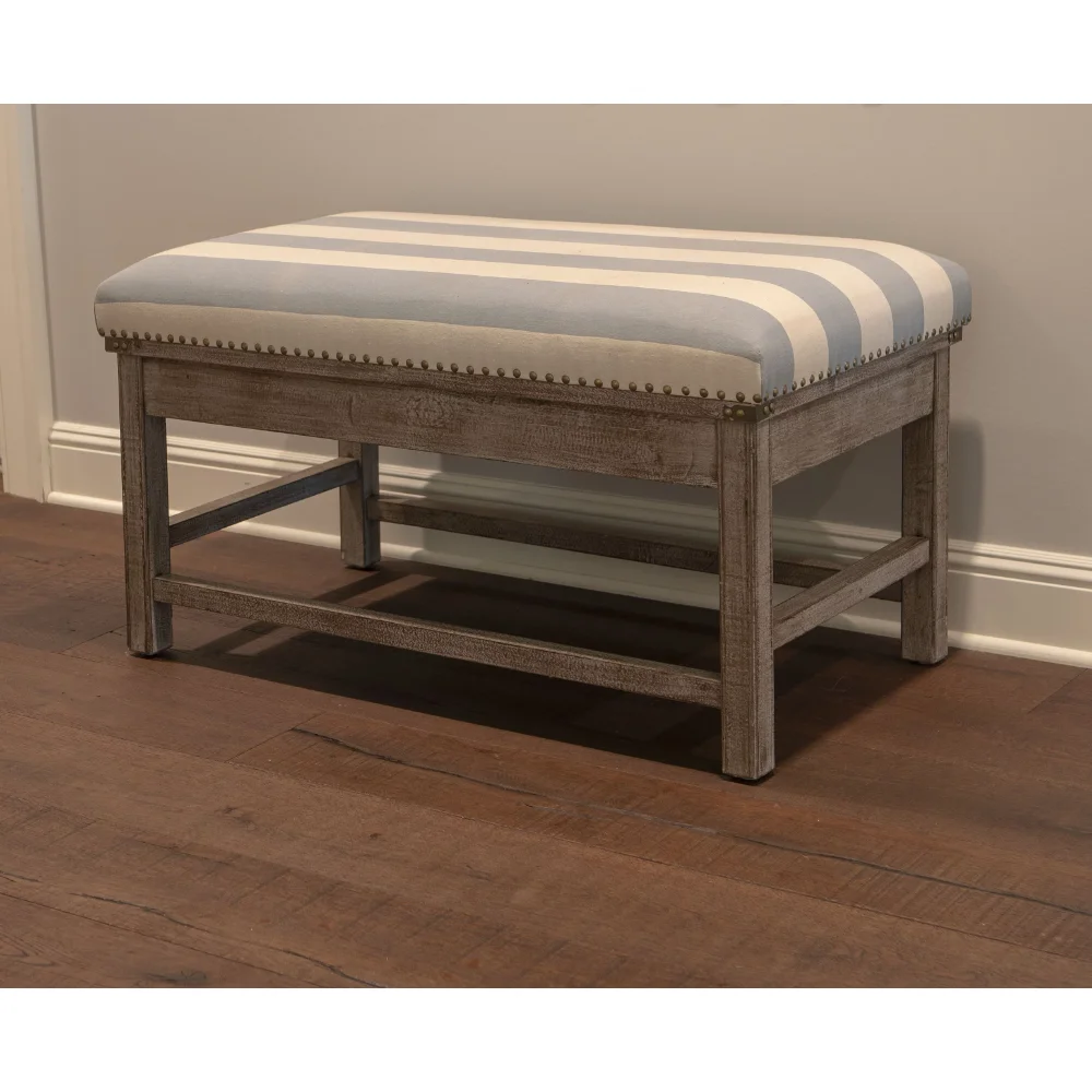 

Farley Upholstered Weathered Ottoman