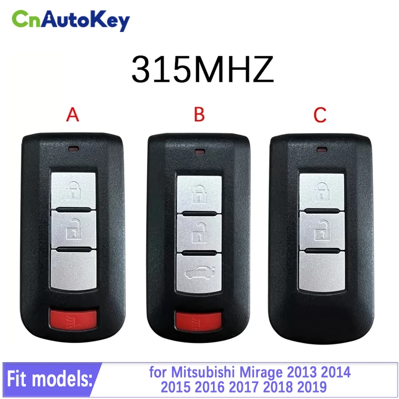 

CN011026 для Mitsubishi Mirage 2013-2019 Mirage G4 2016-2020 дистанционный ключ OUC003M ID47 чип 315 МГц FSK