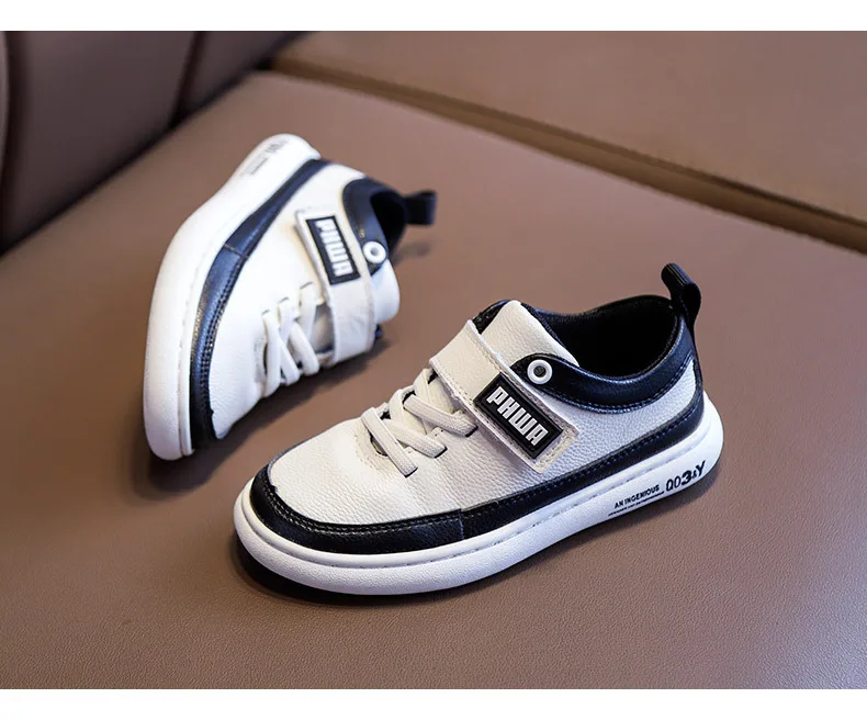 Дышащая обувь из натуральной кожи 1 пара детские кроссовки спортивная дешевая