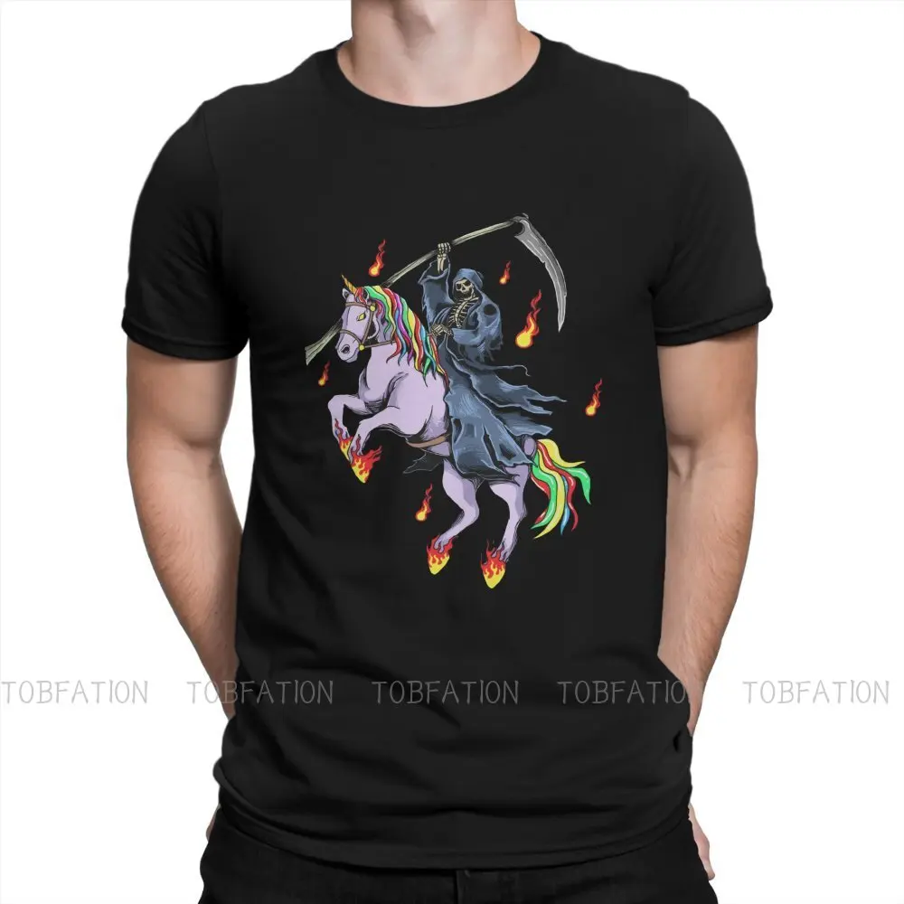 

Grim Reaper with Unicorn Graph Style TShirt Popularity Trend Comfortable Creative Graphic T Shirt Stuff Ofertas