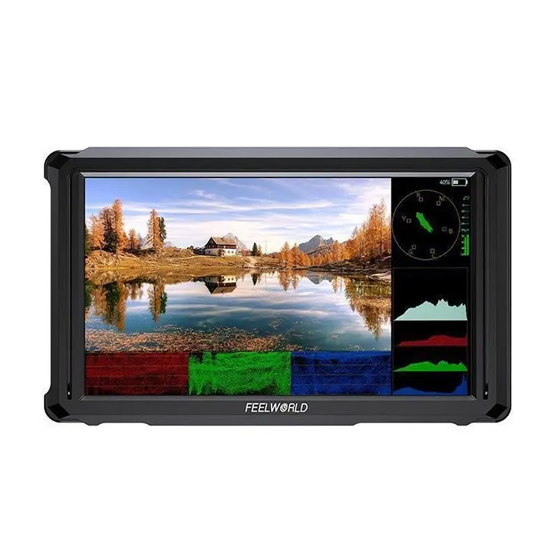 Фото Монитор FEELWORLD FW568 PRO 6 дюймов, высокая яркость 1200 нит, 60 Гц, 4K, совместимость с камерами DSLR и стабилизаторами (гимбалами) №1