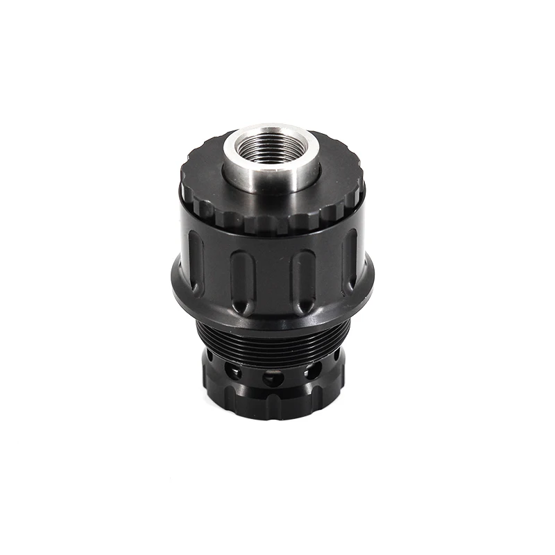 

6.5''L 1.5"OD Full Stainless Steel Single Core Cleaning Tube Filter 1-3/16x24 Monocore 9.5mm Hole+1/2x28 Stainless Steel Booster