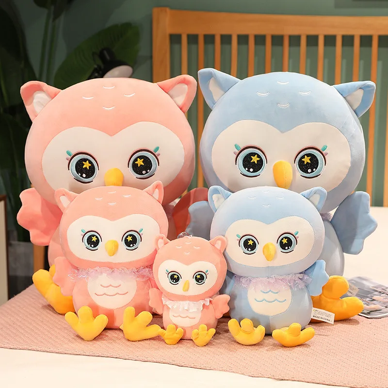 25-70cm Kawaii Creative Cartoon Owl Plush Doll Soft Plush Toys Children's Pillow Gifts Children's Girls Birthday Gifts