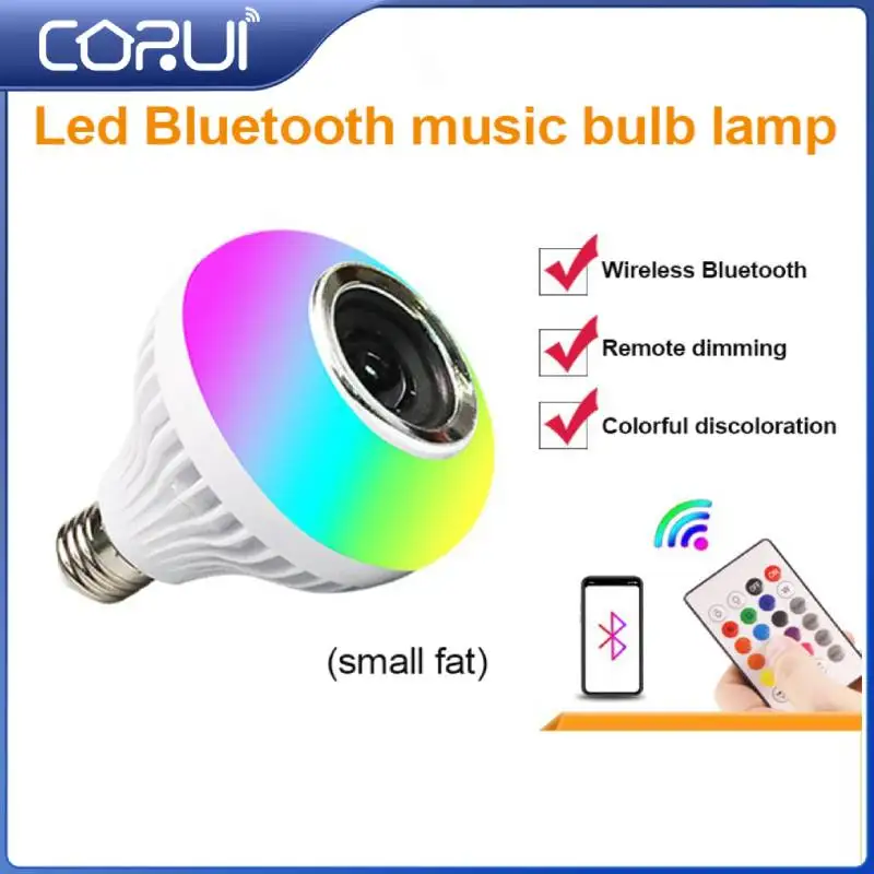 

CORUI 15W Smart E27 RGBW Wireless Blue-tooth Controller Light Bulb WiFi LED Dimmable Bulb Work With Alexa Google Home