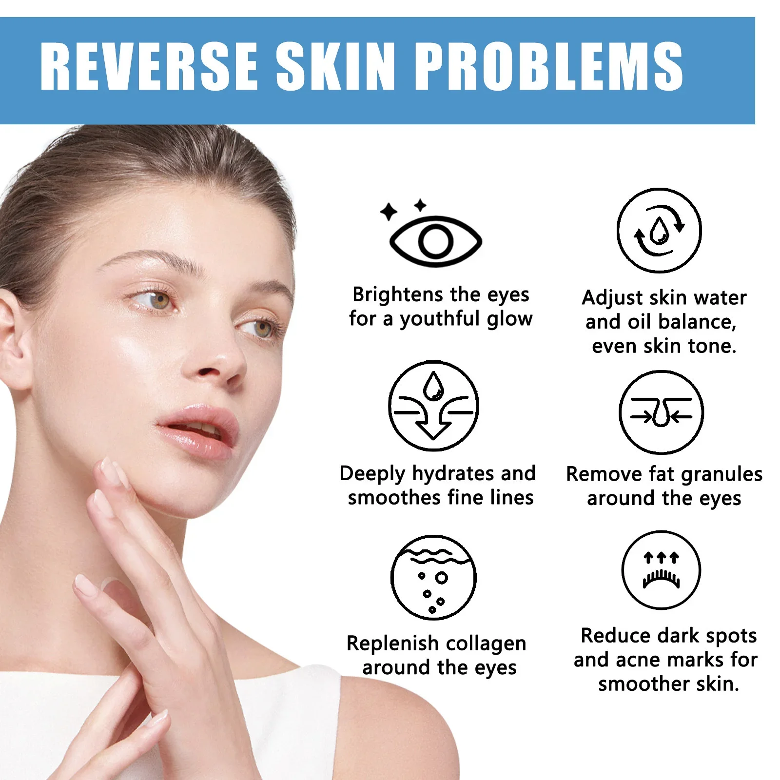 Мгновенное удаление мешков под глазами коллагеновый крем защита от морщин