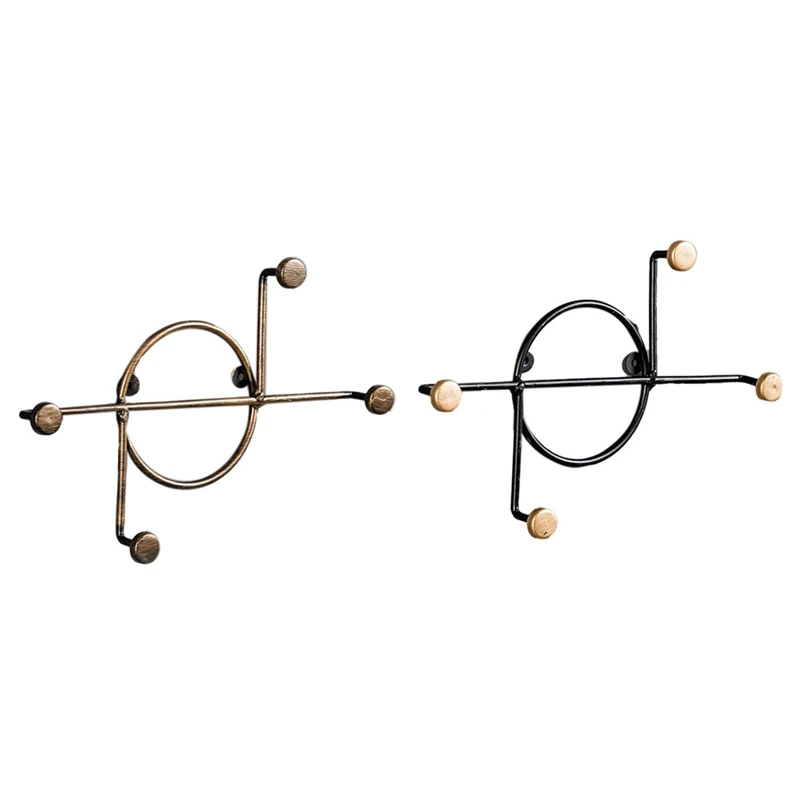 

European Key Holder Wall Hanger Wall Hook Key Hanger Minimalist Iron Coat Rack Multi-Functional Fitting Decoration