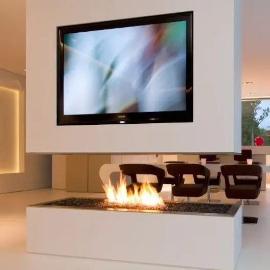 

Inno-Fire 36 inch 900mmL silver or balck eco fireplace remote control intelligent ethanol fire