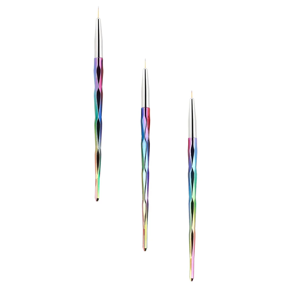 

3pcs Nail Art Brushes Nail Art Liner Brushes Manicure DIY Tool for Salon