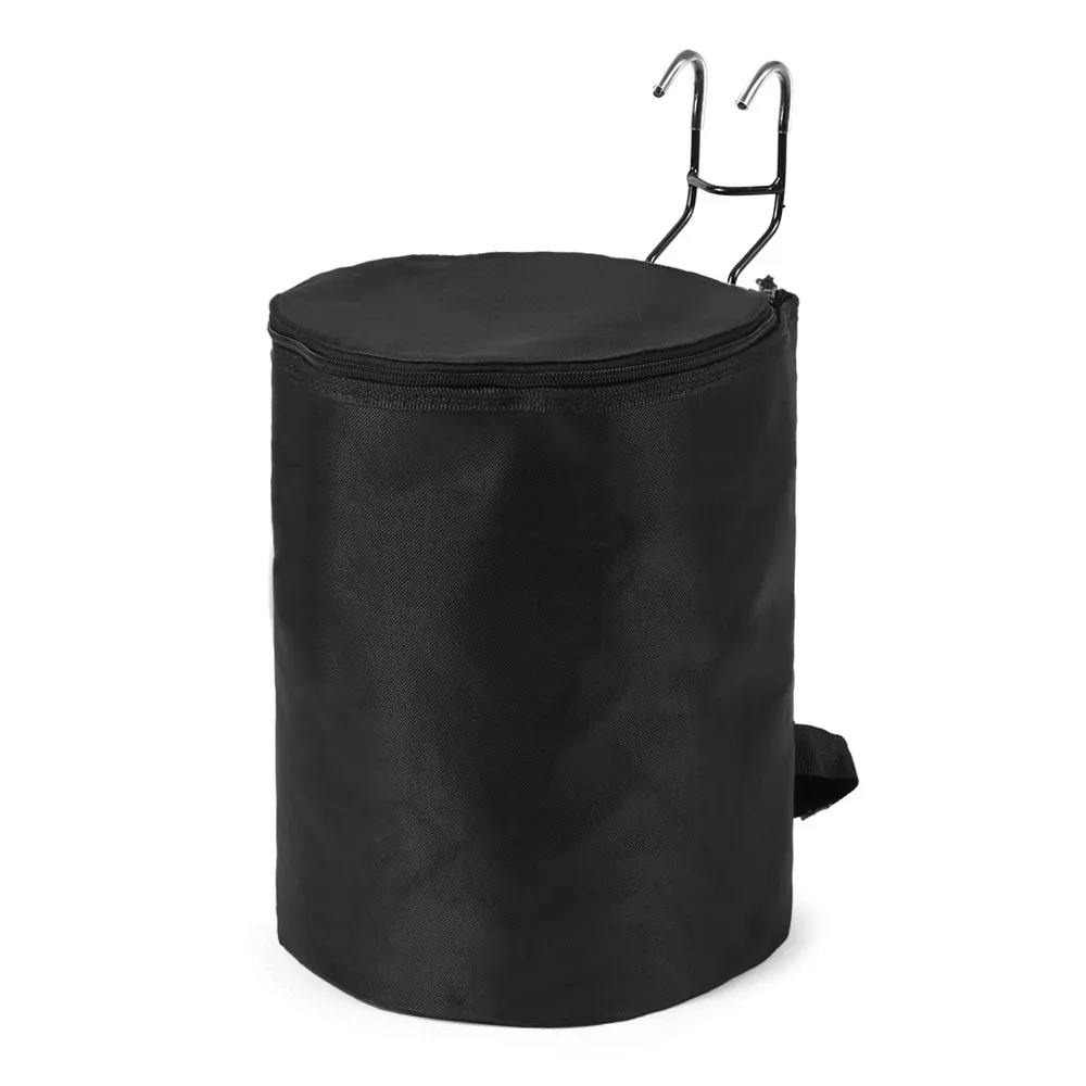 

Front Hanging Storage Bag Pure black cloth hanging basket