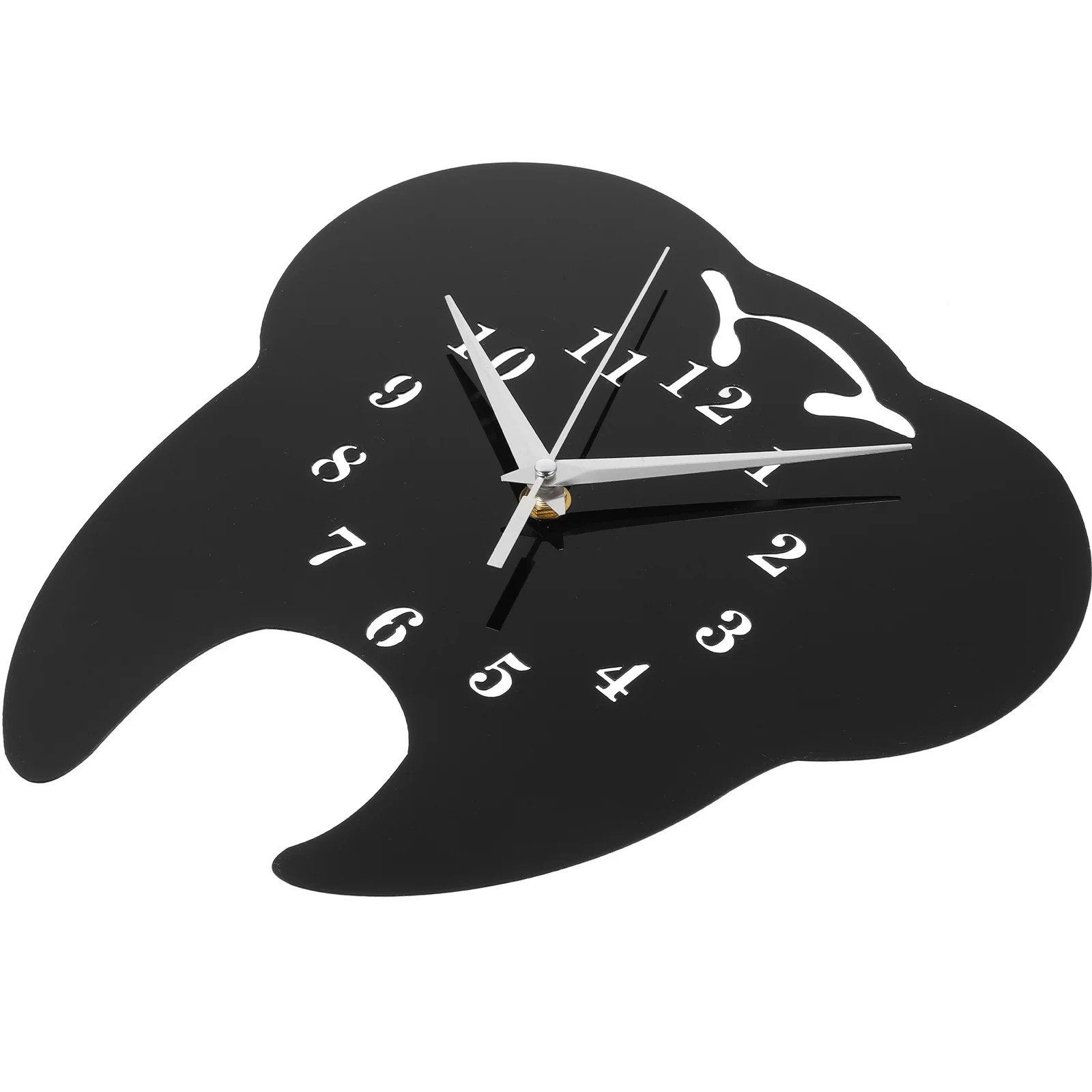 

Digital Wall Clock Tooth Shaped Decorative Acrylic Household Convenient Clocks Quartz Bedroom Living Office