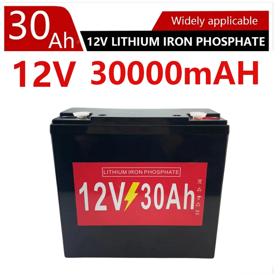 

Аккумулятор 12 В, 30 Ач, перезаряжаемый аккумулятор 30 А, спрей, встроенный аккумулятор BMS для электромобиля