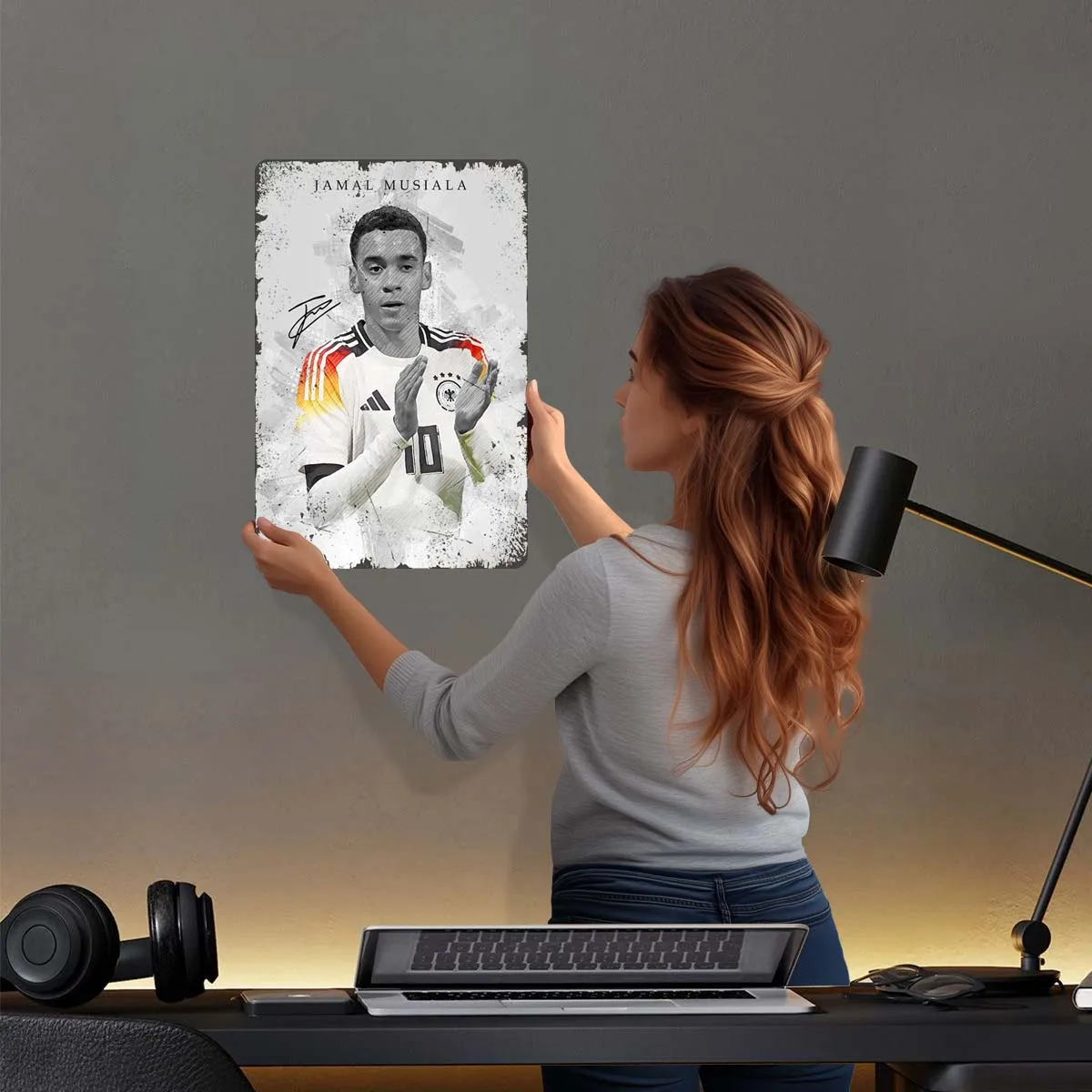 Jamal Musiala жестяная вывеска спортивный постер современные украшения для дома