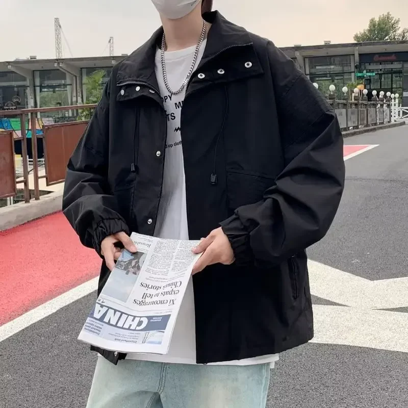 Мужская осенне-зимняя куртка новинка 2022 модный брендовый Повседневный тонкий