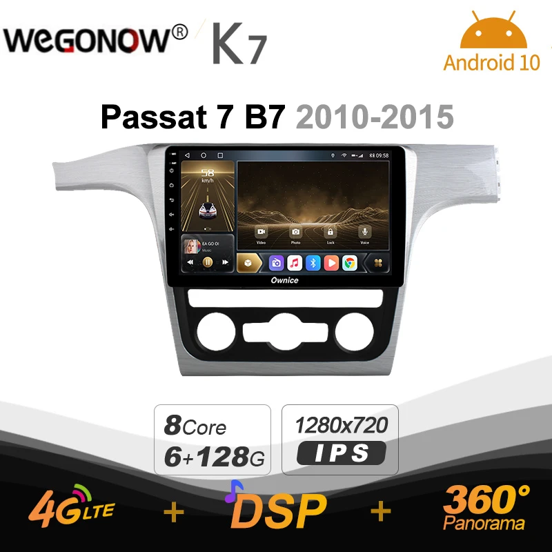 

Автомагнитола K7 Ownice, 2 Din, Android 10,0, с 8-ядерным микрофоном, 6 ГБ/2010 ГБ/128 ГБ/360 гб