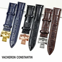 leather strap for compatible for vc vacheron leather strap constantin watch strap mens strap accessories 19 20 22mm