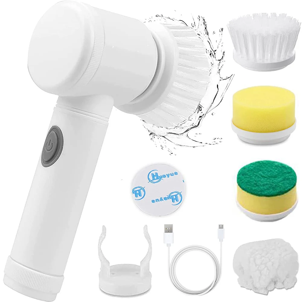 

22Pcs /5pcs Drill Brush Scrub Pads & Sponge Power Scrubber Brush With Long Attachment 22pcs Clean For Car Home Kitchen Bathroom