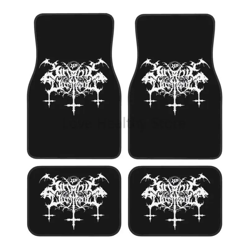 

Готические автомобильные коврики, нескользящие ковры, автомобильные коврики, аксессуары, декор, передние и задние автомобильные коврики для ног, набор из 4 предметов
