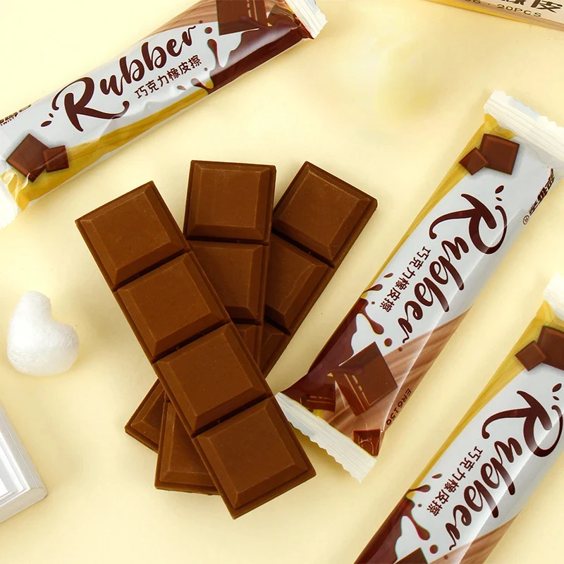 1/2 шт. кавайные резиновые ластики в форме шоколада ластик для коррекции письма