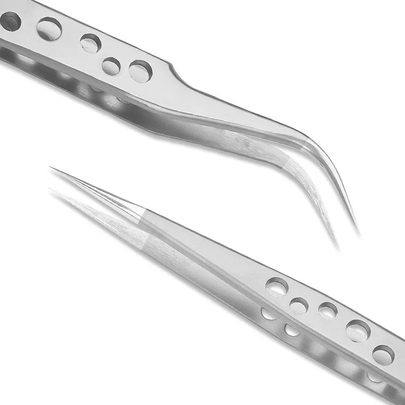 Электронный промышленный пинцет антистатический изогнутый прямой наконечник