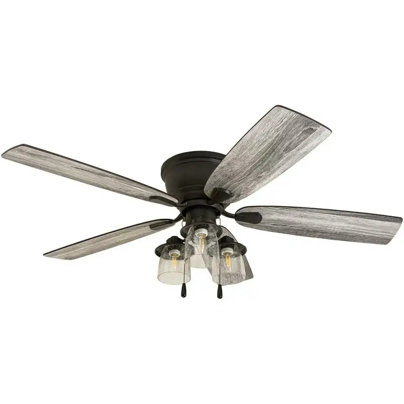 

52 In. Bronze Indoor Hugger Ceiling Fan