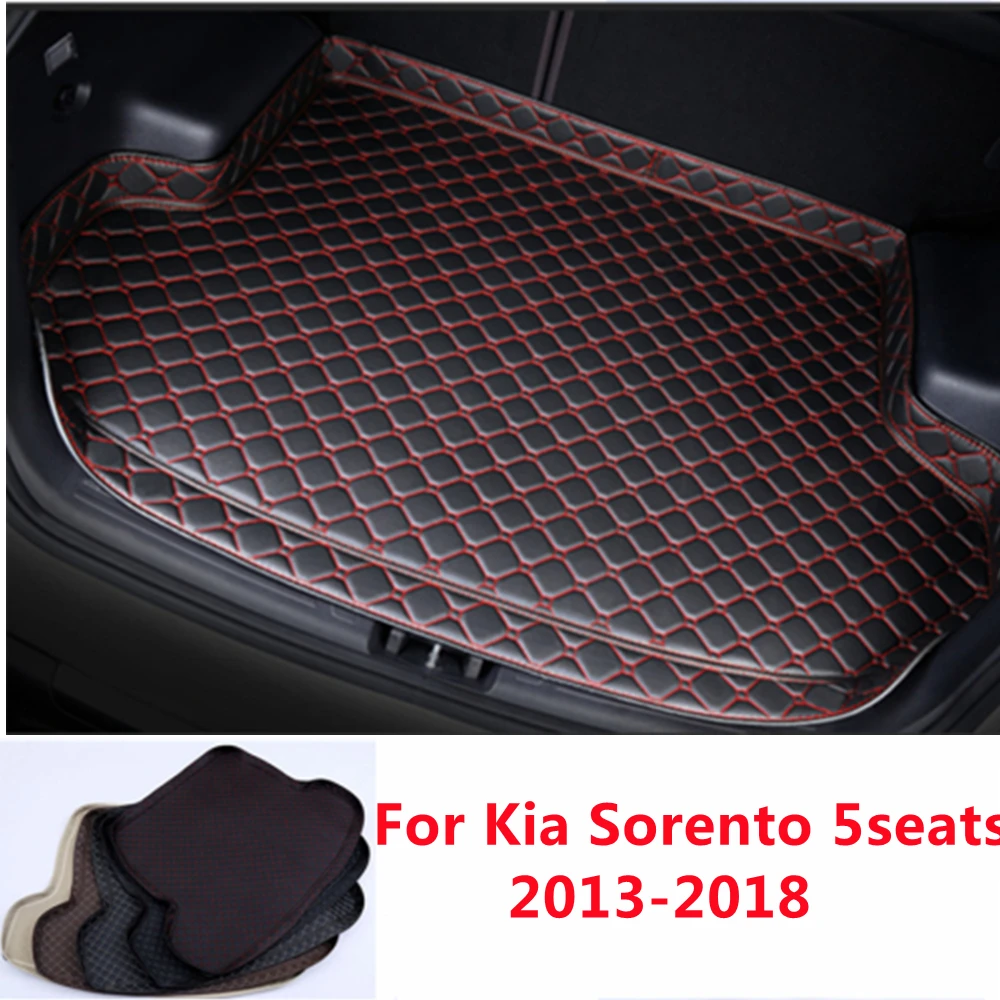 

SJ High Side Custom Fit All Weather Car Trunk Mat Rear Cargo Liner Cover Carpet Pad Fit For KIA Sorento 5Seats 2013 2014 15-2018