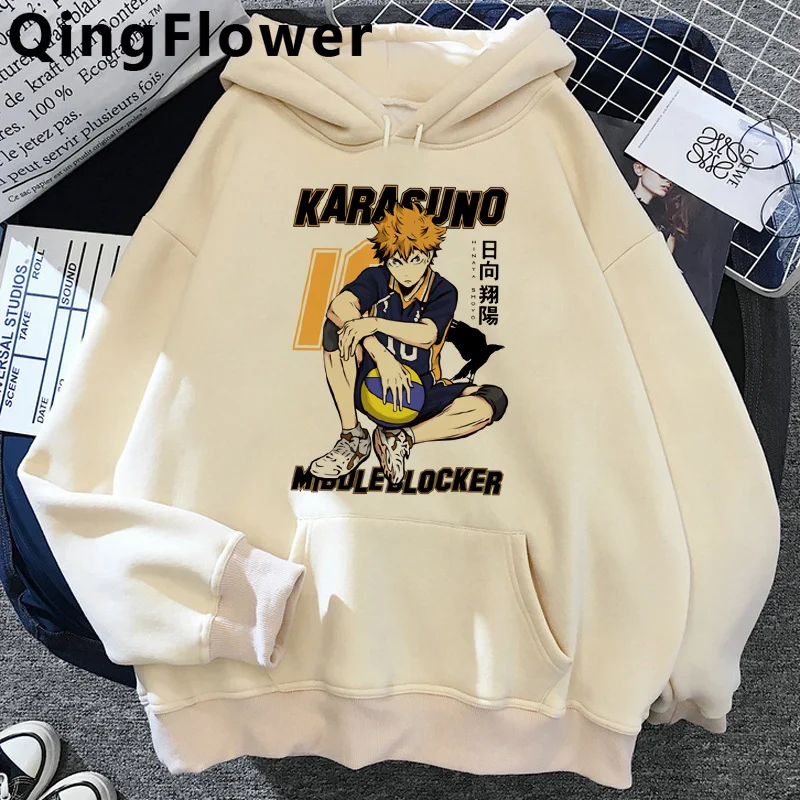 

Haikyuu Karasuno Fly High Kuroko No Basket hoodies male hip hop Korea grunge graphic men clothing hoddies Oversized