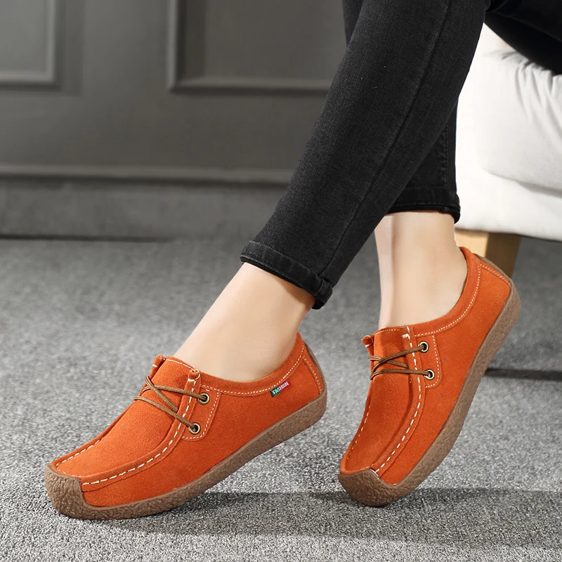 

Women Shoes Flats Leather Sneakers Women 2022 Comfortable Female Casual Walking Footwear Fashion Large Size Loafers Shoes Women