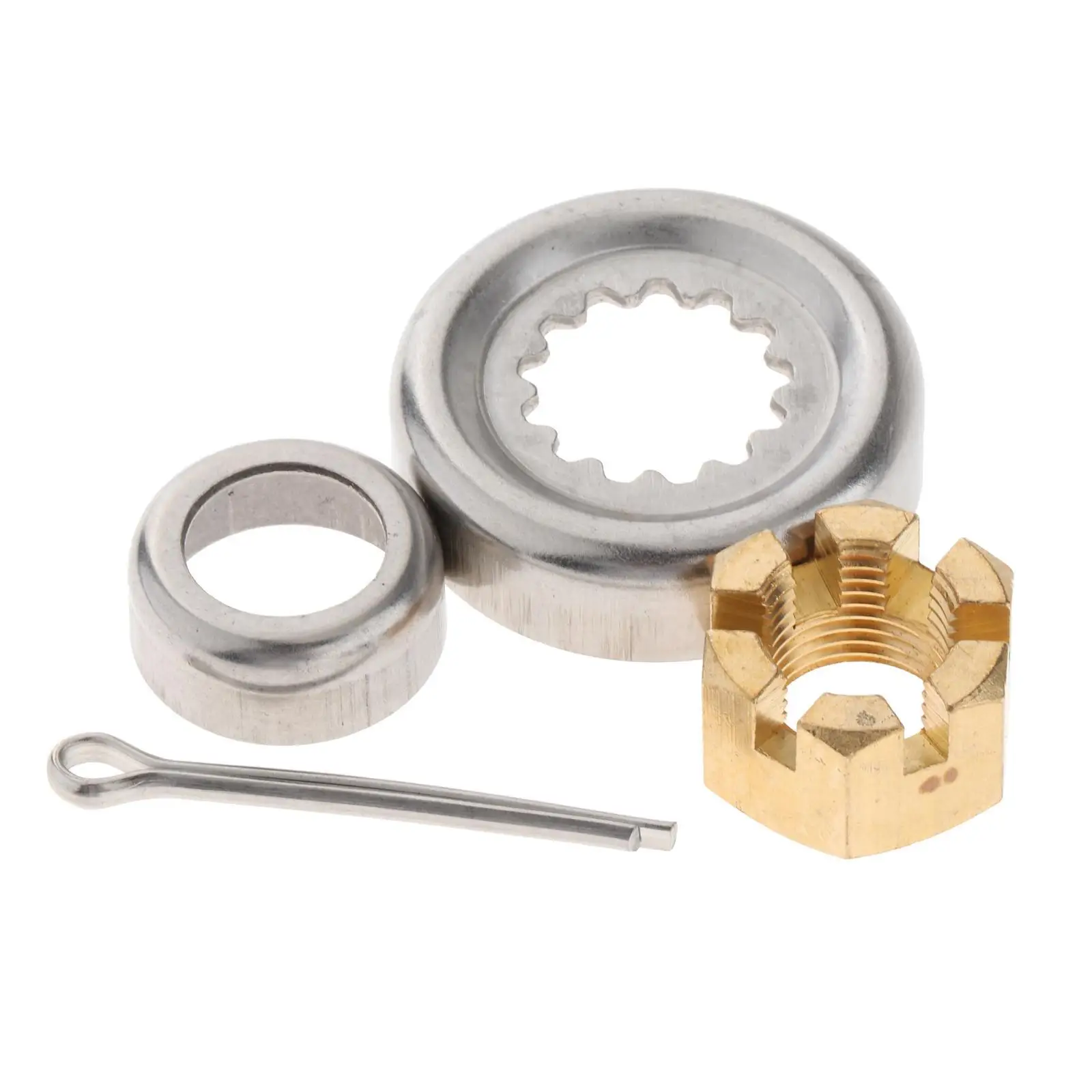 

Propeller Spacer Kit, 90389-22M01 Bush 66T-45997-00 Spacer 90171-16011 Castle Nut F30-F60 4T/2T Direct Replaces Accessories