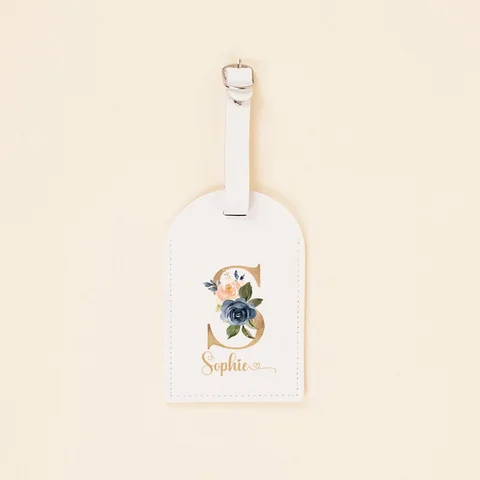 Персонализированная багажная бирка с монограммой, начальная бирка с именем, чемодан, багажные кожаные бирки, этикетка для дорожной сумки, подарок на свадьбу, день рождения для нее