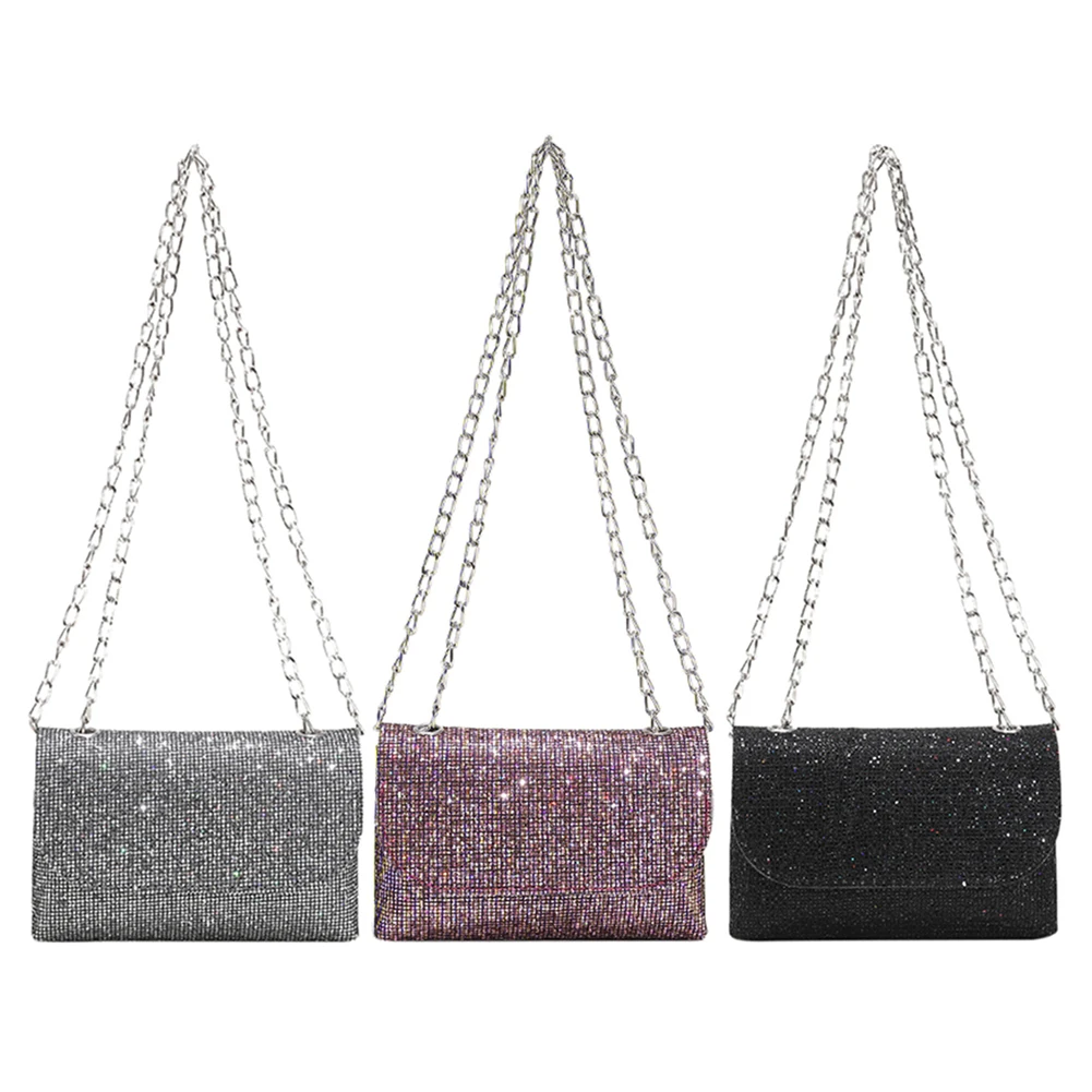 Модный Блестящий клатч с блестками вечерняя сумочка блестящий дизайнерский