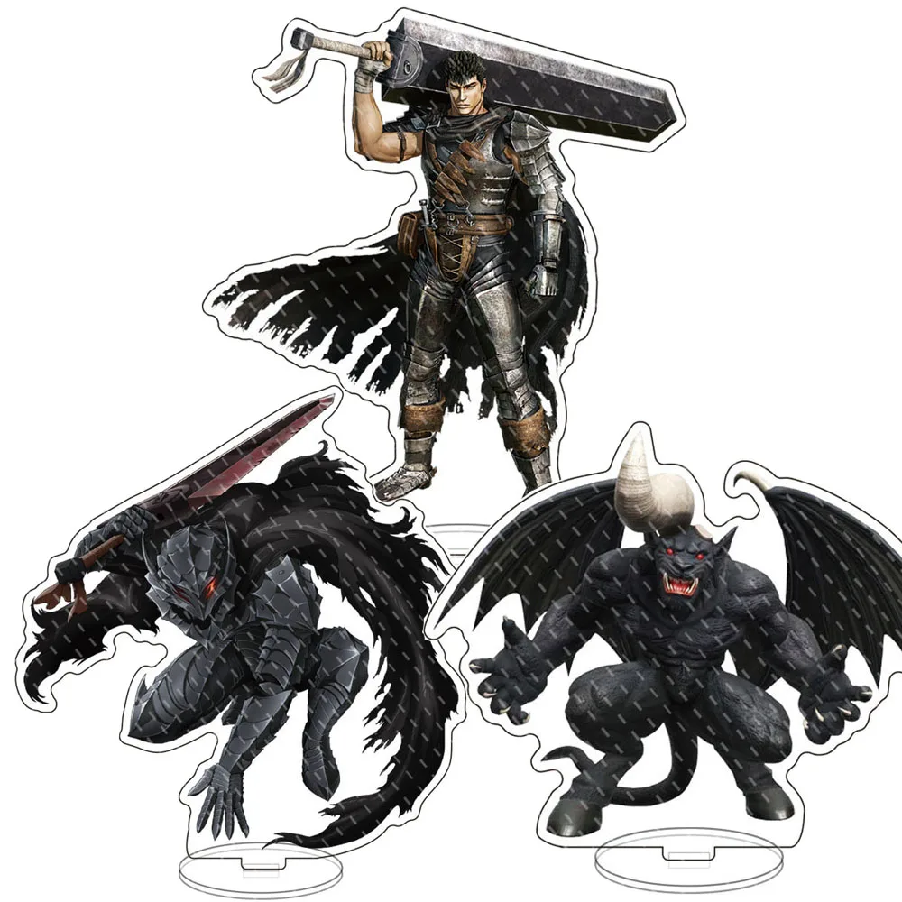 

Anime Figure Berserk Griffith Guts Behelit Acrylic Stand Cosplay Cartoon Model Plate Desk Decor Standing Sign Fans Gifts Prop