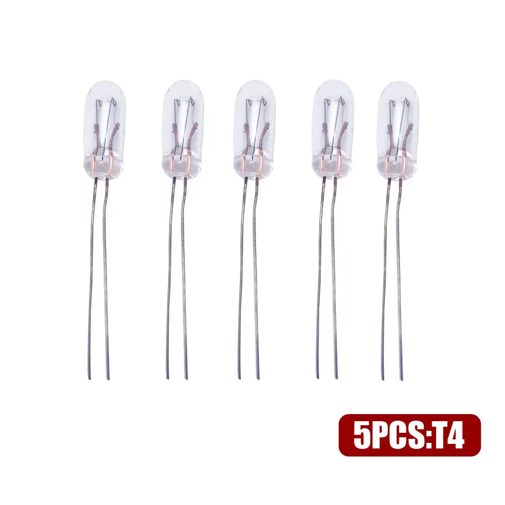 

5 шт. универсальные автоматические приборные лампы, автомобильный индикатор шестерни, светильник для приборной панели T3 T4 T5 12 В, автомобильная сигнальная лампа, автомобильный светильник, аксессуар