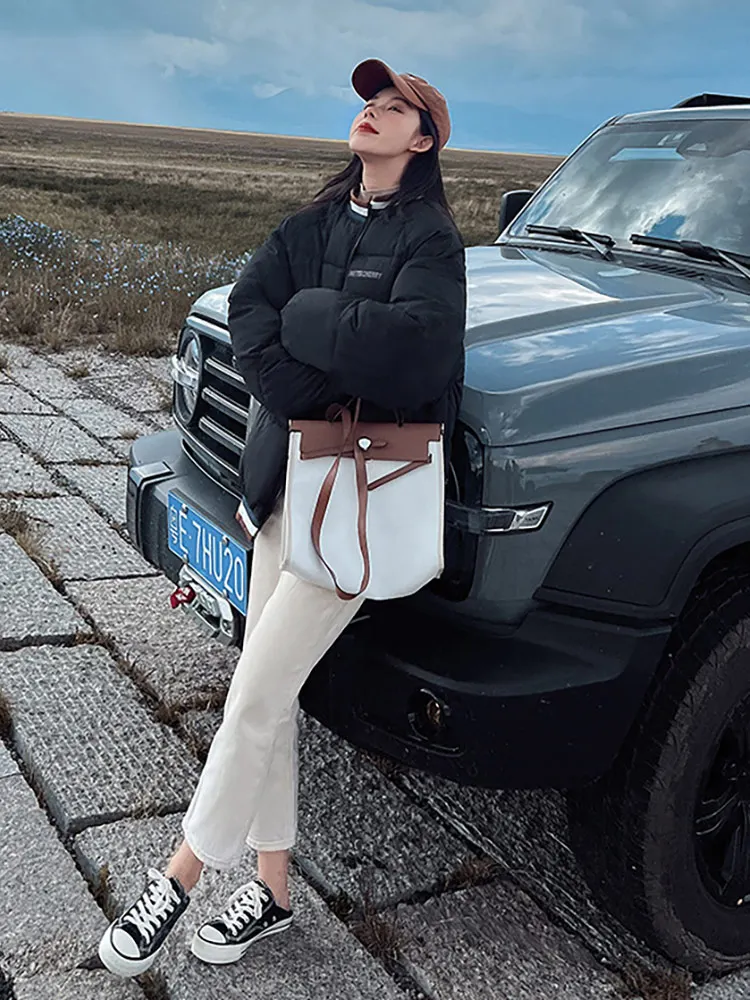 MEILLY DOLPHIN 2023 Autumn Winter Women Parkas Jackets Casual Thick Outwear Coats Female Winter Cotton Padded Clothes Outwear