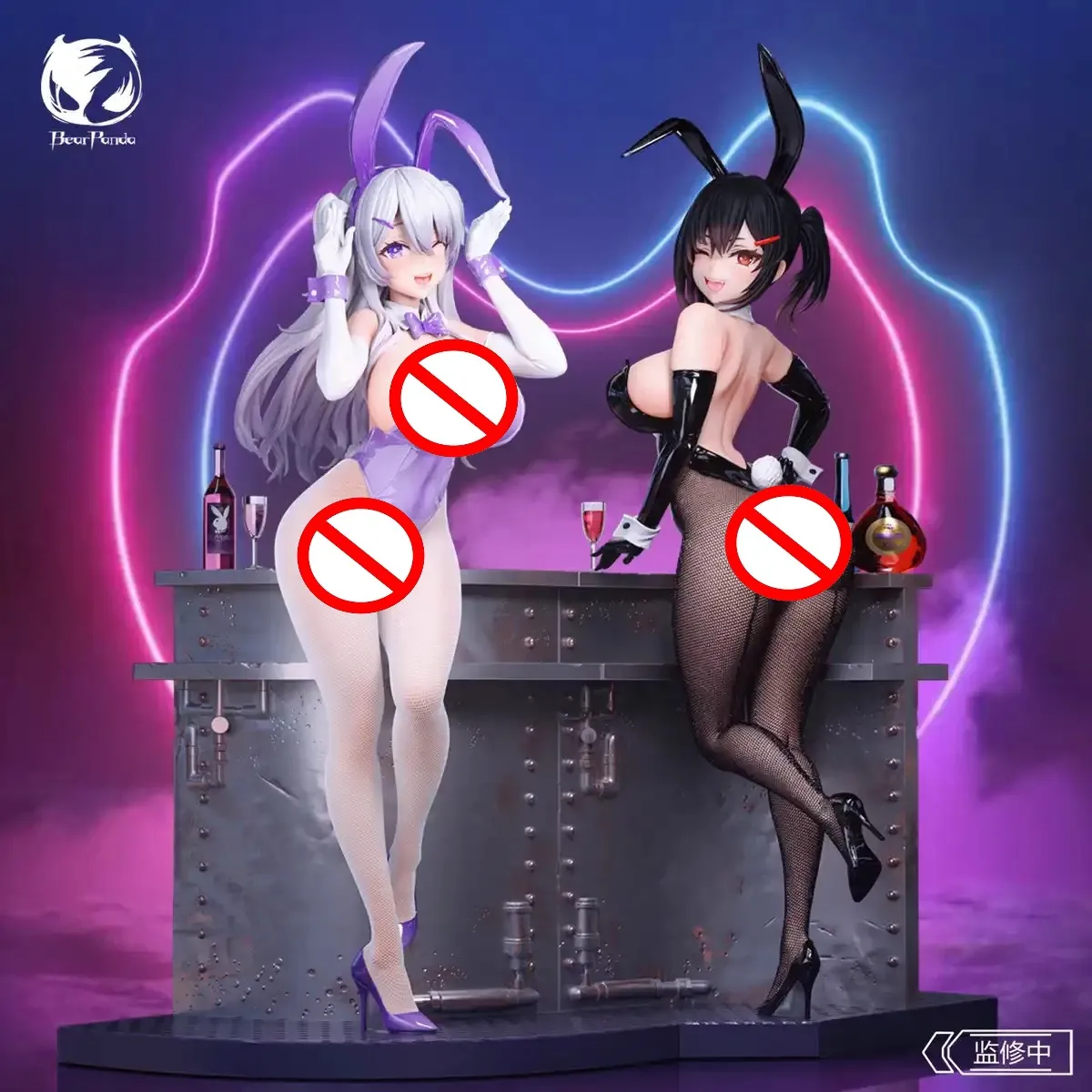 Фото Оригинальная фигурка Bearpanda Bunny Girl Asanagi Rin Xiya с термопокраской, 3D-кристаллическими глазами и креативными сценами, классическая аниме-модель на заказ №3