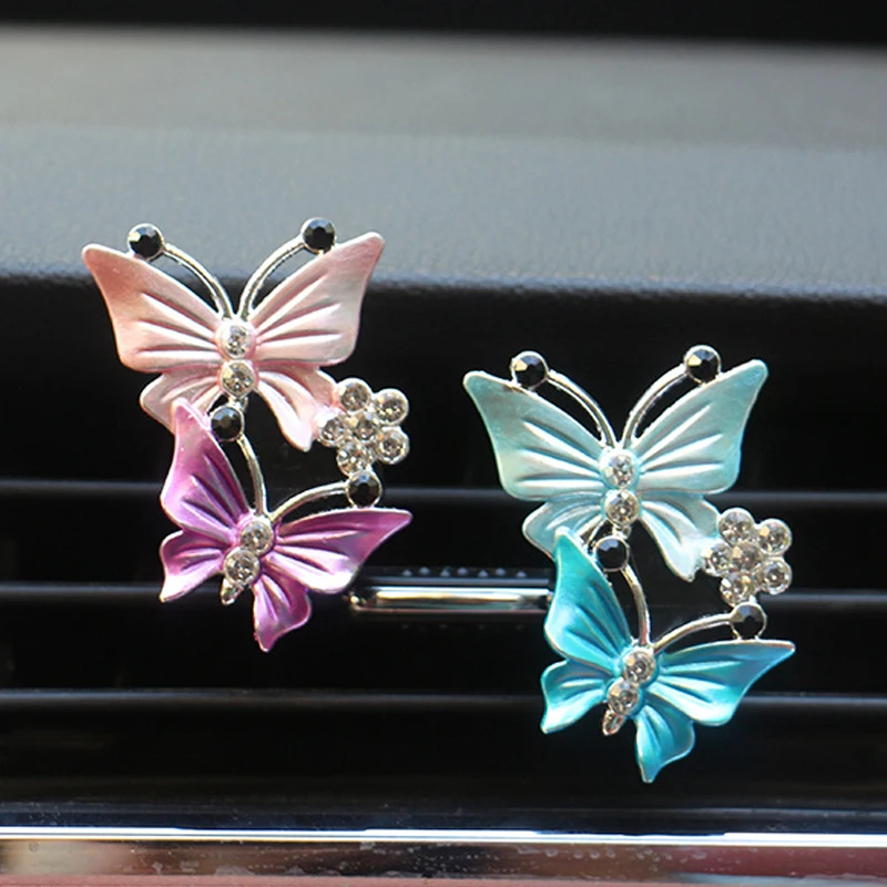 

Butterfly Air Freshener Car Perfume Natural Smell Air Conditioner Outlet Clip Fragrance Auto Accessories Car-styling