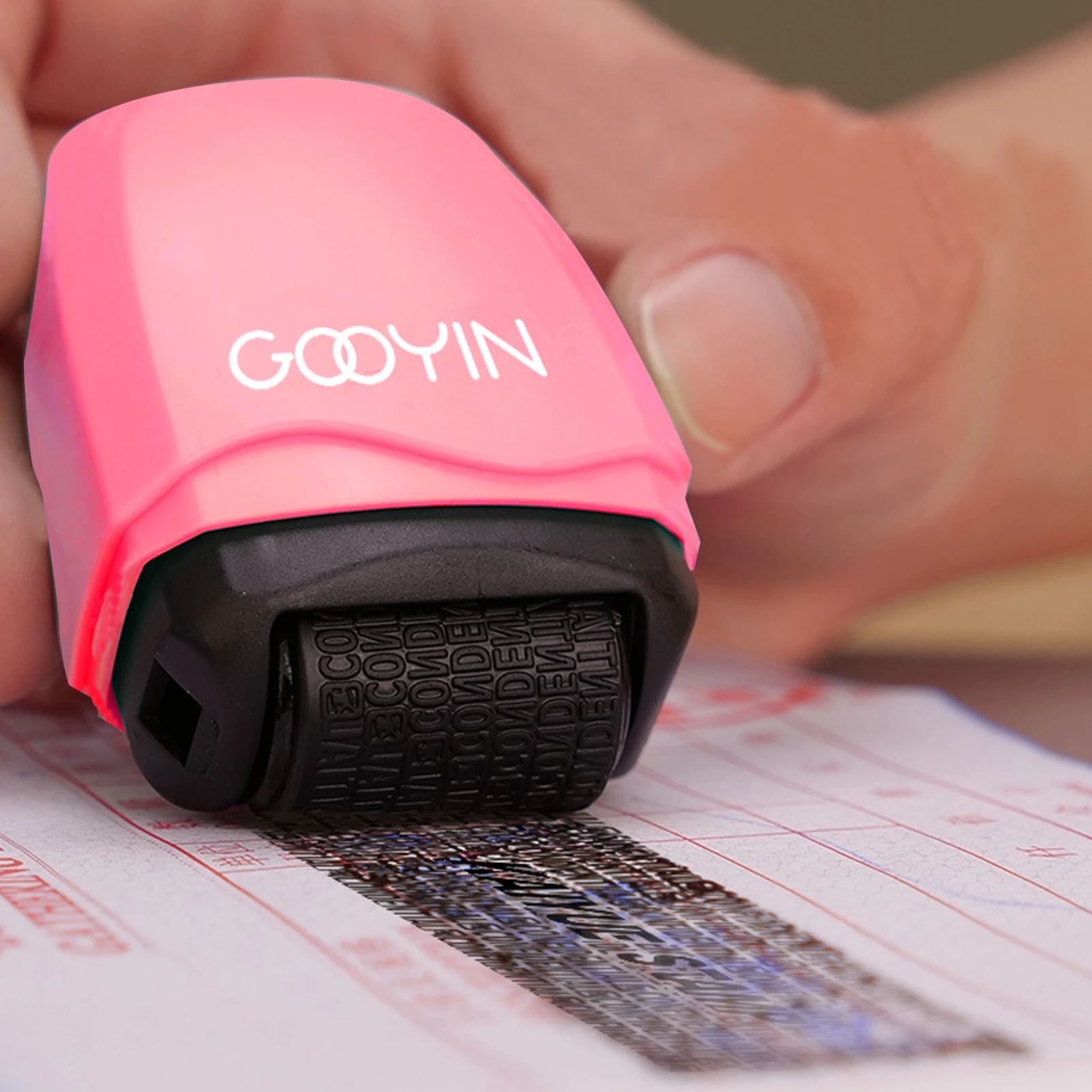 Штамп Конфиденциальность Роллер Экспресс Личная Информация Случайный Код Фоточувствительный Аппликатор Безопасность Вкл.