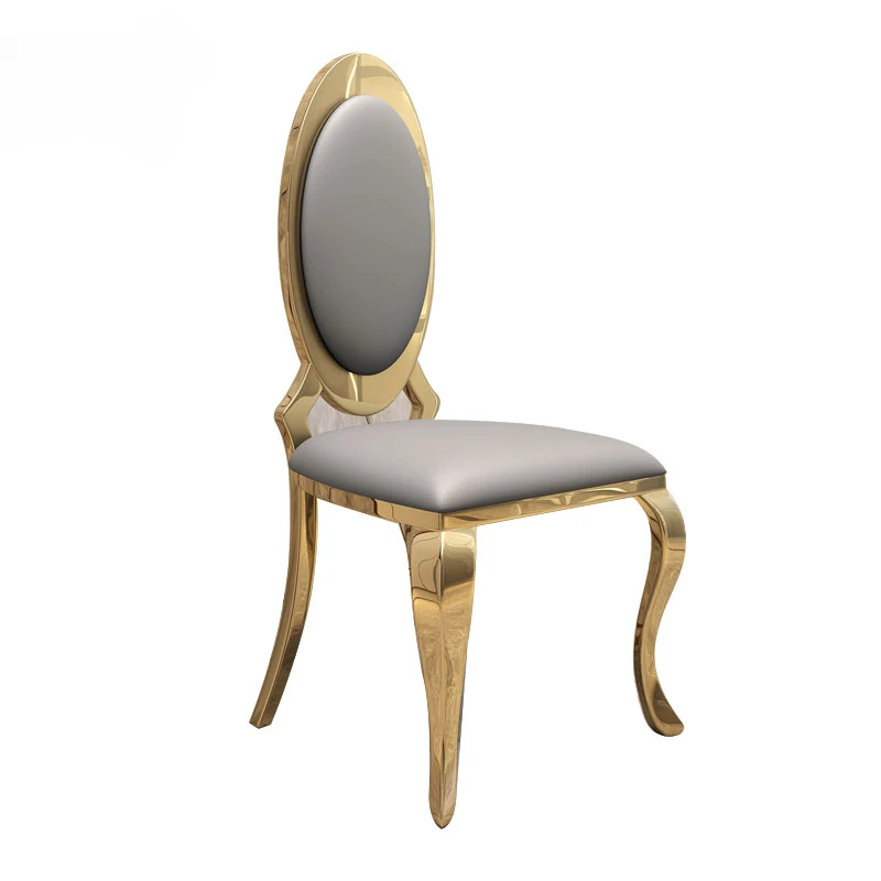 

Обеденные стулья в скандинавском стиле, домашняя мебель, современный минималистичный стул со спинкой для макияжа, для ресторана, отеля, стул из нержавеющей стали для кухни